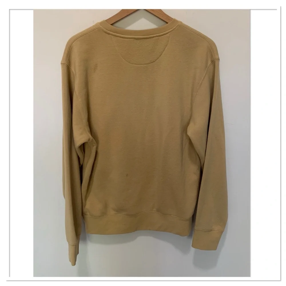 Yale University Crewneck Long Sleeve Sweatshirt Tan Blue Size Medium - Picture 4 of 6